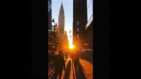 Manhattanhenge sunrise brightens NYC