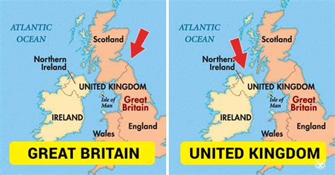 Sự khác nhau giữa UK, Britain, Great Britain (GB) và British Isles? - Sự Khác Nhau