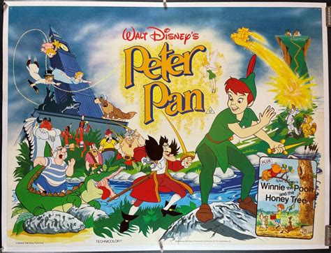 PETER PAN Original Disney British Quad Poster - Original Vintage Movie ...