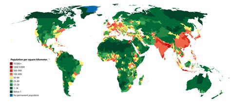 World Population Map 2023