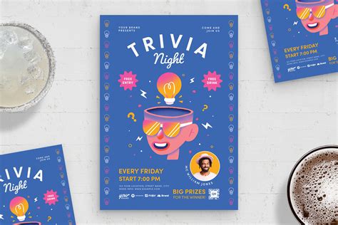 Trivia Night Flyer Template | Flyer Templates ~ Creative Market