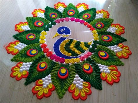 An Astounding Compilation of Over 999 Peacock Rangoli Images, Including ...