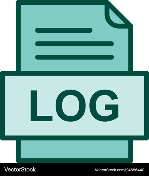 Log file document icon Royalty Free Vector Image