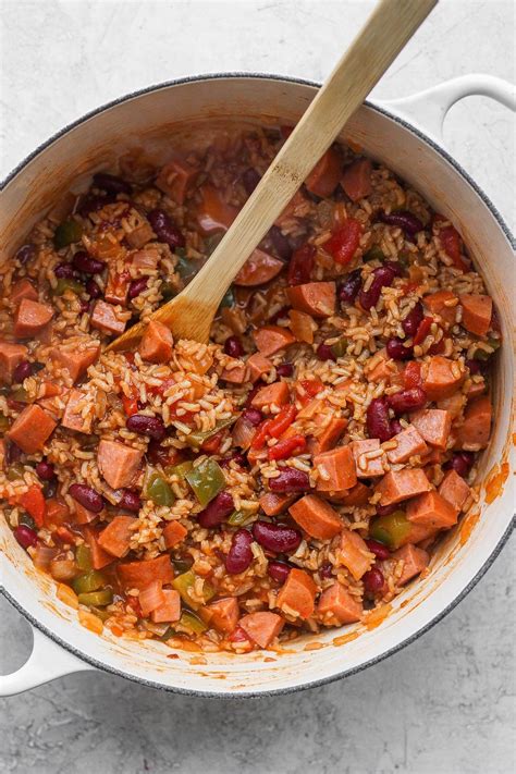 Easy Red Beans and Rice (w/ brown rice!) - Fit Foodie Finds