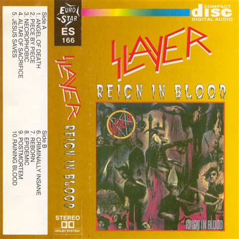 Slayer – Reign In Blood (Cassette) - Discogs