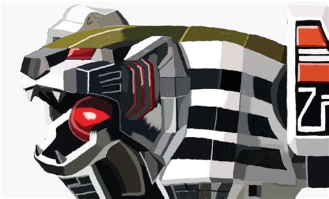 Digital Art Of The White Tiger Zord by rpouncy14 on DeviantArt