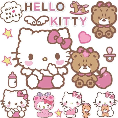 Hello-Kitty-Sticker-oyuncaklar-k-zlar-i-in-Kawaii-kartmalar-sevimli-Sticker-paketi-Sanrio ...