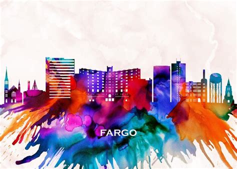 Premium Photo | Fargo skyline