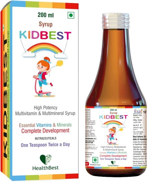 HealthBest Kidbest Multivitamin Syrup for Kids Review - Vitamin Reviewer