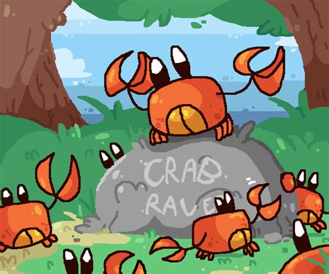 Pixilart - crab rave by julaino