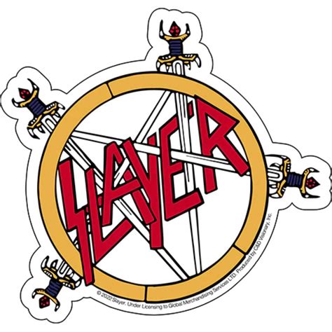 Slayer Pentagram - Vinyl Sticker at Sticker Shoppe