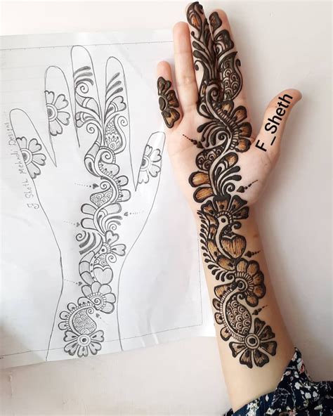 Pencil Hand Mehndi Design Drawing ~ Drawing Easy Mehndi Pencil Sketch | Bodemawasuma