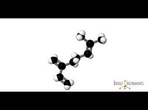 Beta Myrcene Structure 3D Molecular Model by Indigo Instruments - YouTube