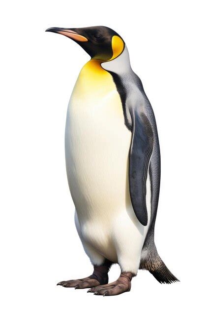 Premium AI Image | illustration of emperor penguin isolated on white background