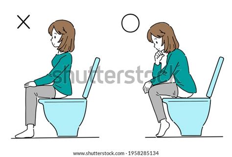 Illustration Posture Suitable Defecation Stock Illustration 1958285134 | Shutterstock