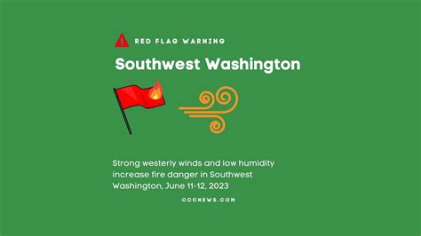 Red Flag Fire Weather Warning Issued for Southwest Washington: High ...