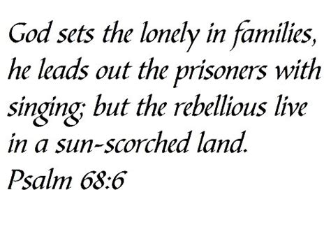 Prayer Pointers: Psalm 68: 6 - Divine Settlement