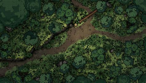 I'm making some jungle maps for random encounters in Chult [35 x 20 ...