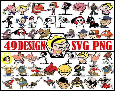 Funny Character Svg, Cartoon Network 90s Bundle Svg, Cartoon Characters Svg, Grimm Reaper Svg ...