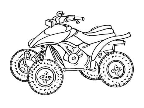 Quad / ATV (Transportation) – Free Printable Coloring Pages