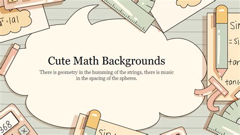 Attractive Cute Math Backgrounds Presentation Slide