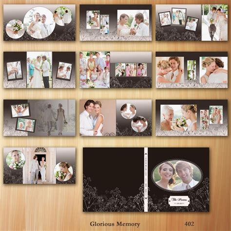 Items similar to Wedding Album Photoshop Templates For Photographers 12X12 - Sizable to 10X10 ...