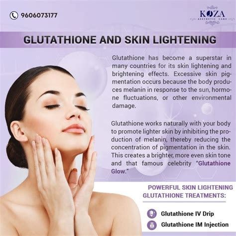 Glutathione & Skin Lightening | Glutathione skin, Lighten skin, Skin ...