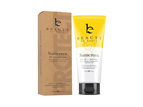 Beauty by Earth Mineral Sunscreen SPF 25 + Natural Ingredients and Reviews