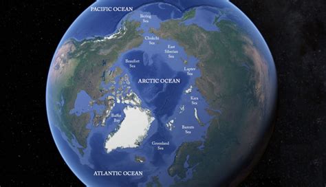 Arctic Ocean map - John Englander - Sea Level Rise Expert