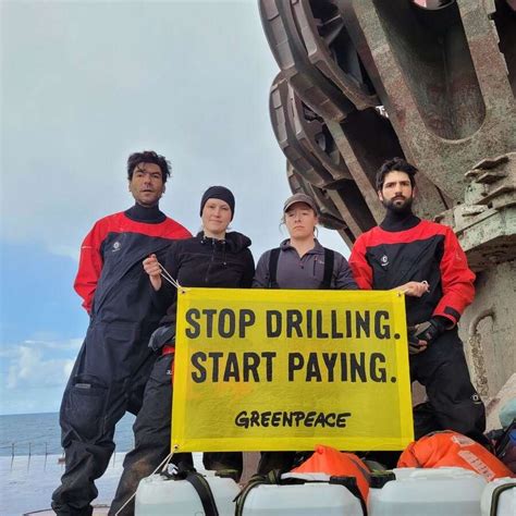 How Greenpeace activists occupied a Shell platform heading for a major oil and gas field ...