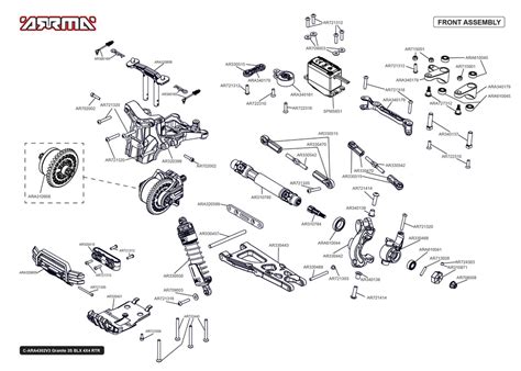 Arrma Granite BLX 4x4 Parts Exploded View (4302V3T2) — Adventure Hobbies & Toys