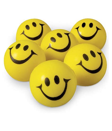 1 Pcs Smiley Soft Balls Cute Funny Yellow Emoji Happy Smiley Face Squeeze Sponge Balls ...