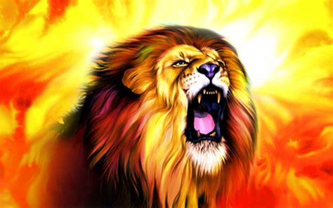 roaring lion drawing | roaring lion picture Animal, 1920 × 1200 - Wallpapers | Lion fire, Lion ...