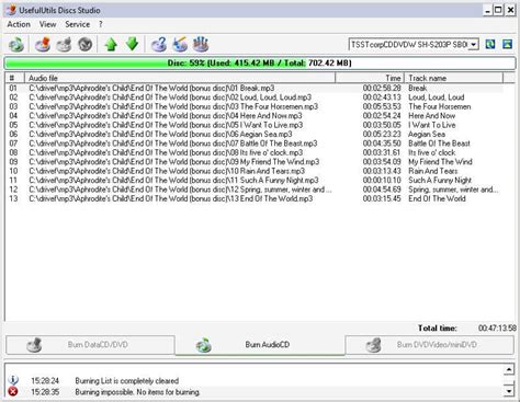 Lightweight Disc Burning Software UsefulUtils Discs Studio - gHacks ...