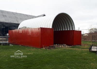 Shipping Container Roof Trusses - Steel Buildings by Metal Pro Buildings