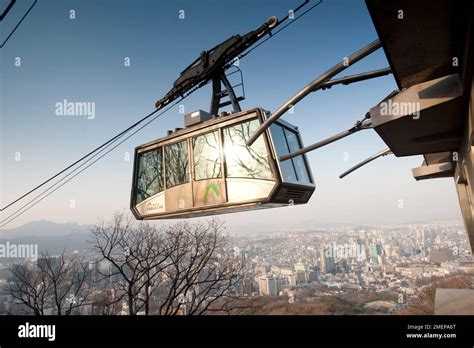 South Korea, Seoul, Namsan, N'Seoul Tower, cable car Stock Photo - Alamy