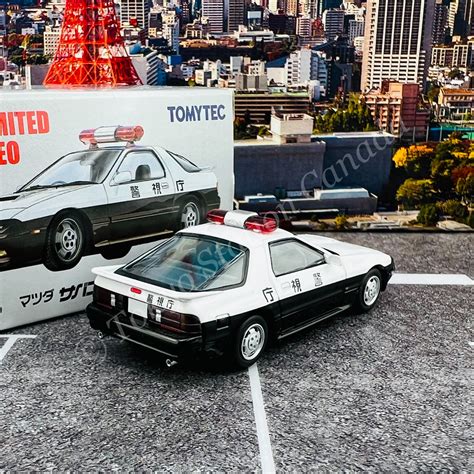 TOMYTEC TLVN 1/64 Mazda Savannah RX7 Patrol Car (Metropolitan Police D ...