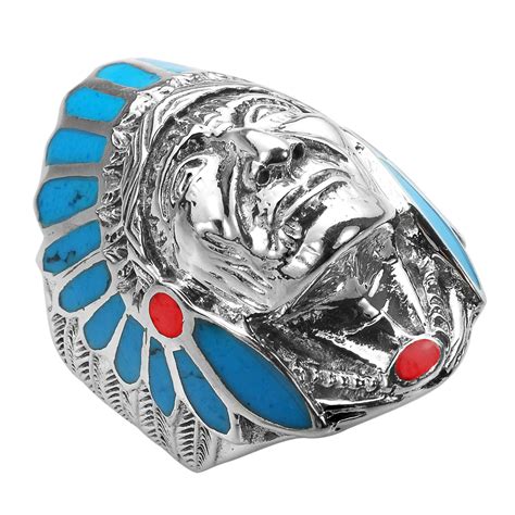 Native American Style Sterling Silver Ring