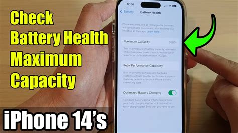 iPhone 14's/14 Pro Max: How to Check Battery Health Maximum Capacity - YouTube