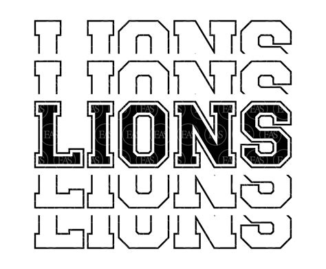 Detroit lions logo svg – Artofit