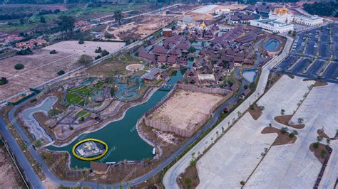 Premium Photo | Aerial view of legend siam is thai traditional culture park located in pattaya ...