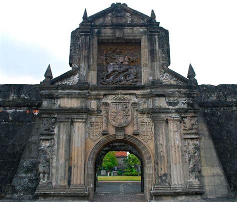 Entrance of the Fort Santiago Building in Manila, Philippines Stock Image - Image of building ...