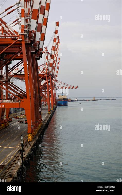 Colombo Port Authority Container Terminal,Gantry Cranes,Ships Unloading boxes Sri Lanka Ports ...