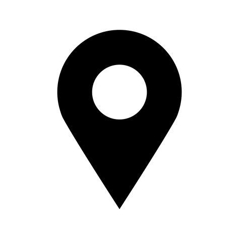 Black Round Geo Location Pin Vector Icon Stock Vector - vrogue.co