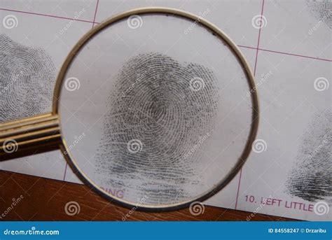 Fingerprints examination stock image. Image of control - 84558247