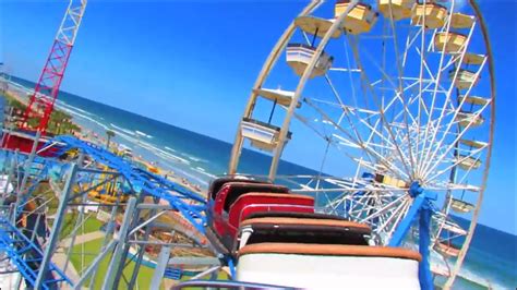 Daytona Beach Boardwalk Amusements Sand Blaster Roller Coaster POV - YouTube