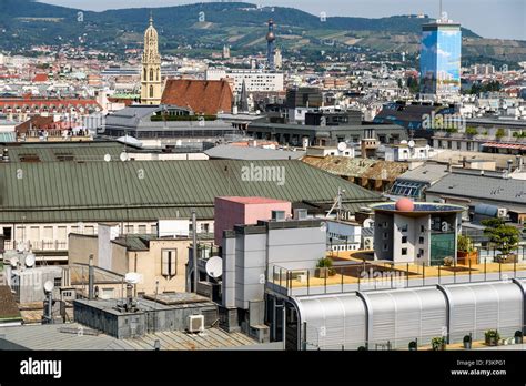 Aerial View Of Vienna City Skyline Stock Photo - Alamy