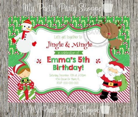 Items similar to Christmas Party Invitation / Kids Christmas / Children ...