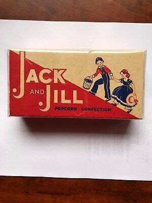 RARE PROTOTYPE CRACKER JACK CO POPCORN CONFECTION JACK AND JILL BOX 1941 ? | eBay in 2022 ...