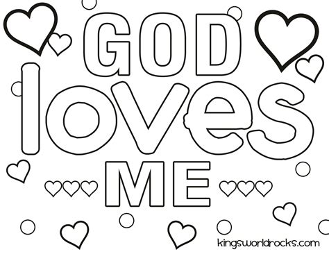 Free Printable Coloring Pages Jesus Loves Me